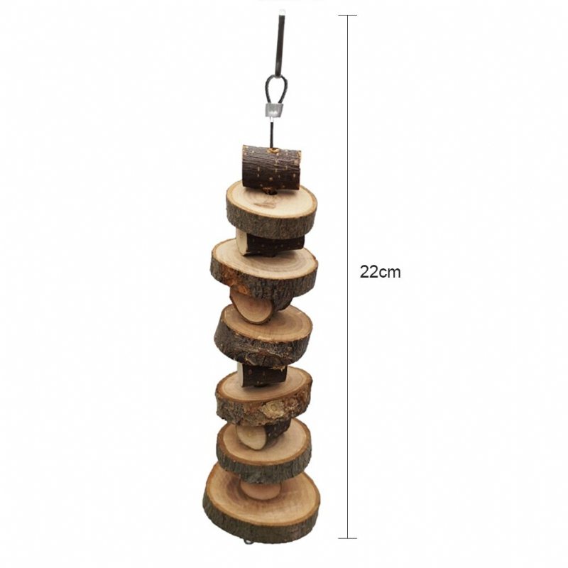 Pet Chew Toy Tandkvarn För Hamster I Trä