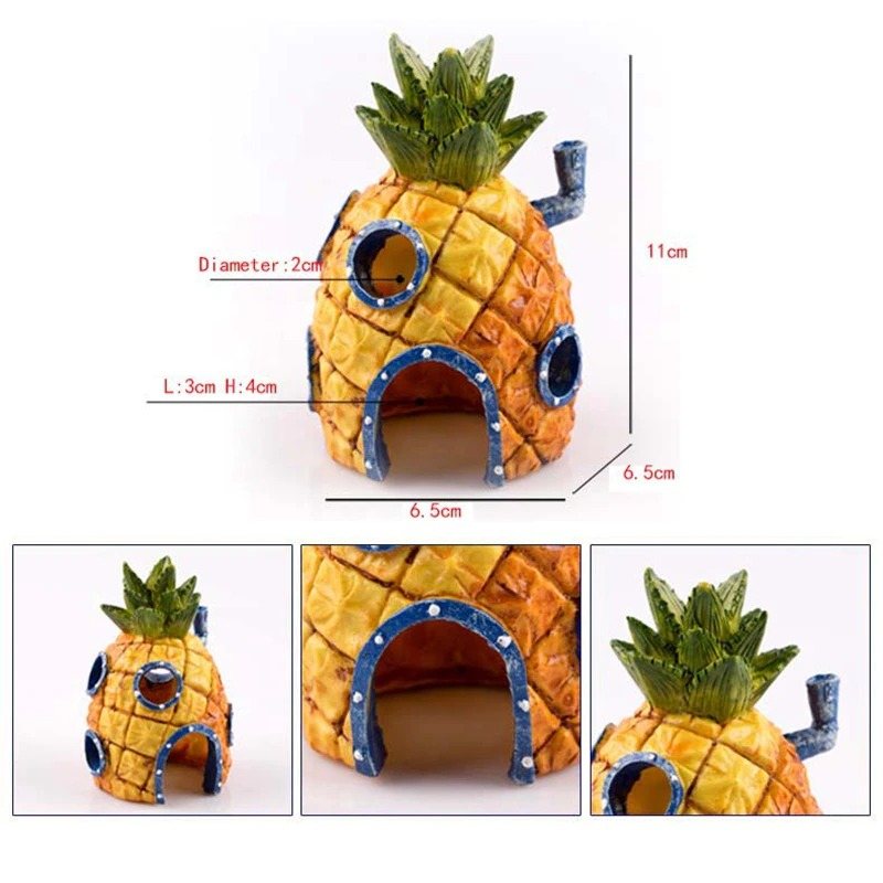 Akvariumprydnad Spongebob Ananashus Räkdekor