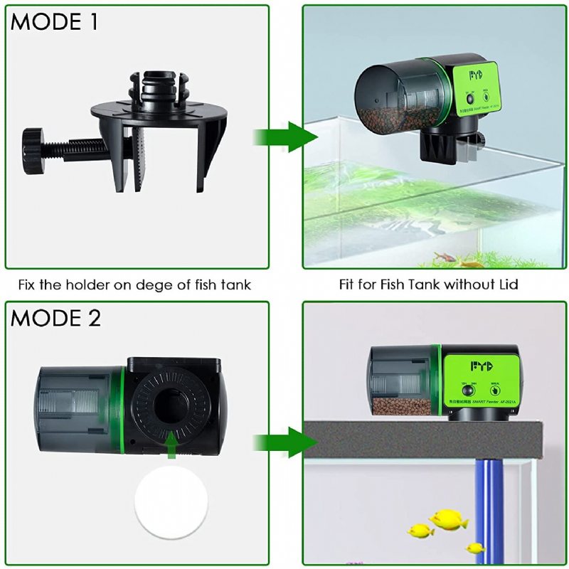 Automatisk Fiskmatare Aquarium Timer Dispenser