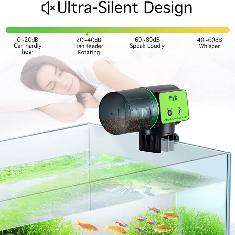Automatisk Fiskmatare Aquarium Timer Dispenser
