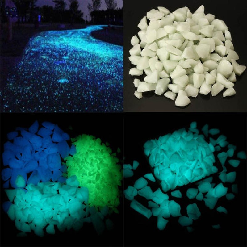 1000 G Konstgjorda Glödande Spillror Trädgårdsväg Blomkruka Dekor Landskap Noctilucent Stones