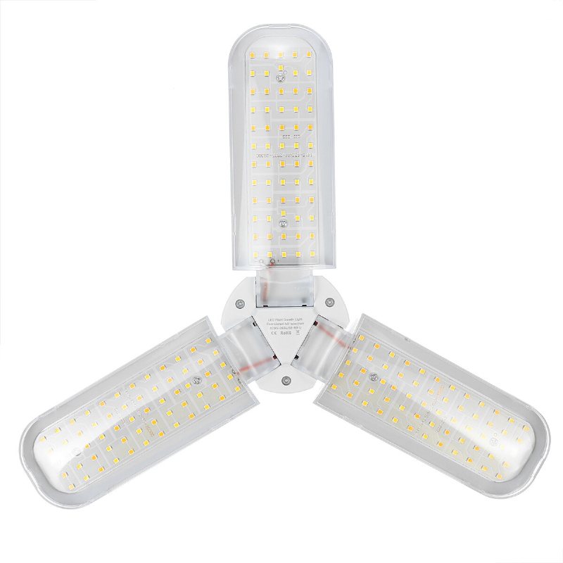 120/180/240led Grow Light E27 Fullspektrum Växande Hydroponisk Garagelampa För Växtgrönsaker Ac85-265v