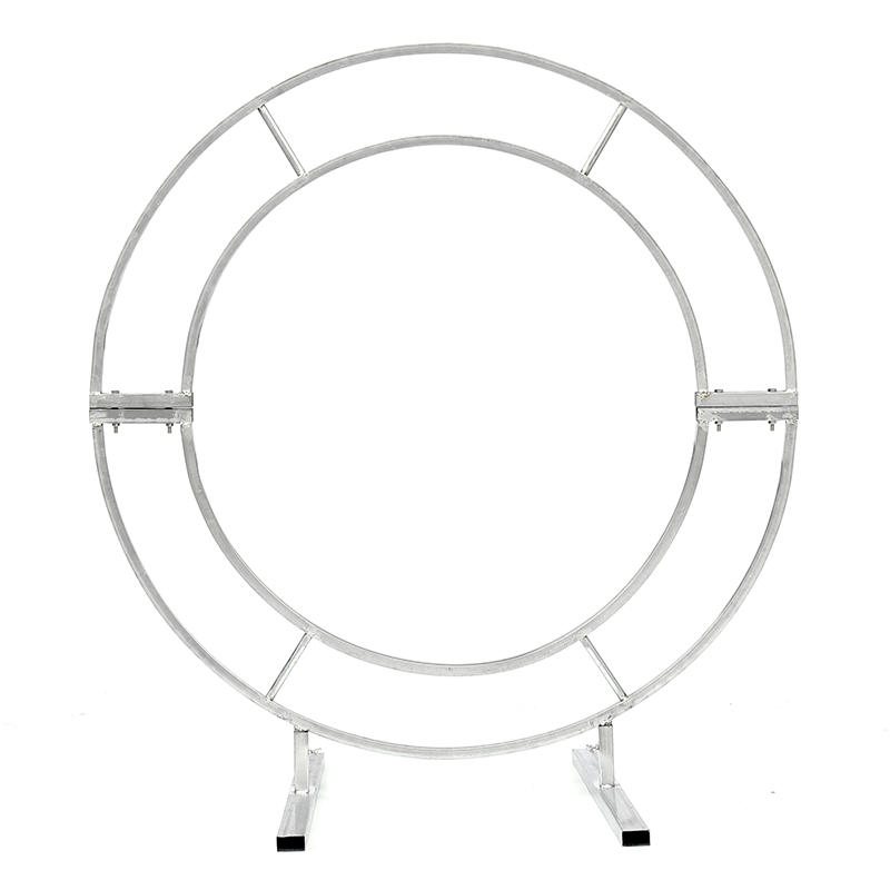 1.2m/1.5m/2m Circle Arch Framework Metal Rund Bröllopsfest Romantisk Bakgrund