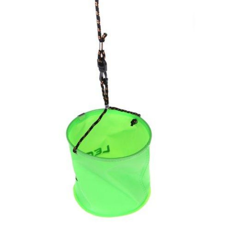 18 X 17 cm Eva Hopfällbar Trädgårdsvattenhink Med 6 Meter Repbälte Utomhusfiske Camping