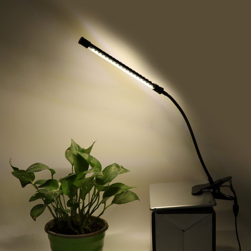 2/3/4 Heads 5730 Usb Led Plant Grow Light Dimbar Timer 360° Flexibel Klämma Hydroponisk Trädgårdsbordsrörslampa