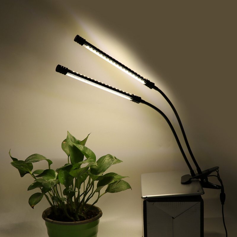 2/3/4 Heads 5730 Usb Led Plant Grow Light Dimbar Timer 360° Flexibel Klämma Hydroponisk Trädgårdsbordsrörslampa
