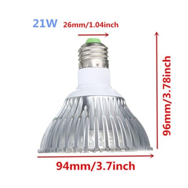 21w E27 Röd + Blå Led Plant Grow Light Lampa Blomma Hydroponic Globe Bulb 85-265v