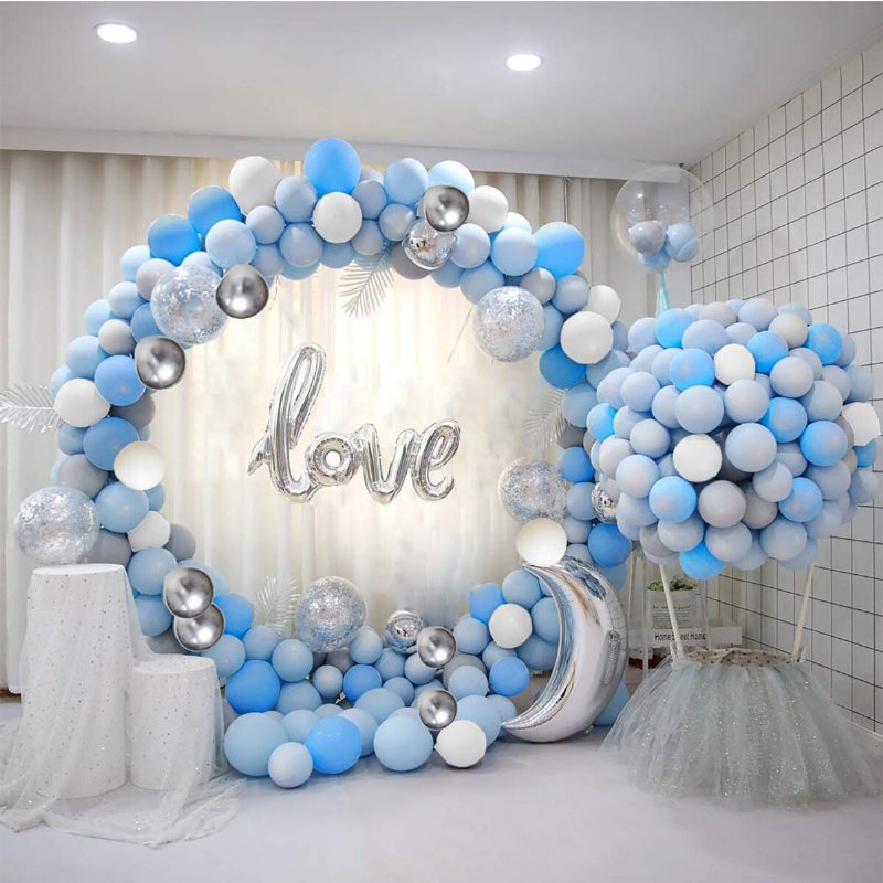 2m Bröllopsställ Blomsterställ Båg Rund Järn Party Dörr Trädgård Metall Prop Decor