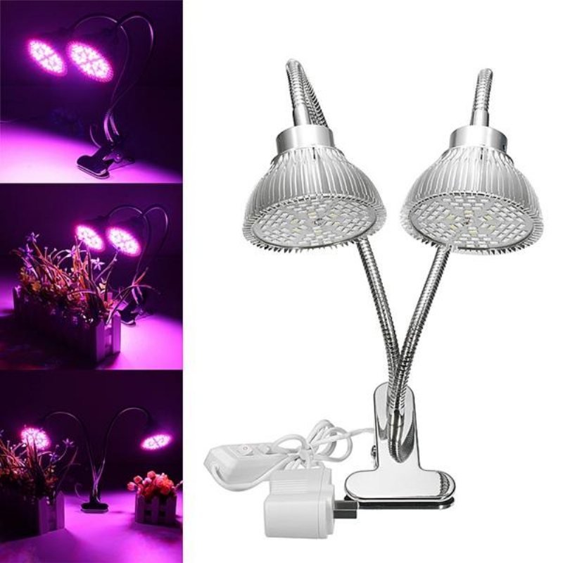 30w Flexibel Clip-on Hydroponics Plant Led Dual Grow Light Full Spectrum Flower Lamp