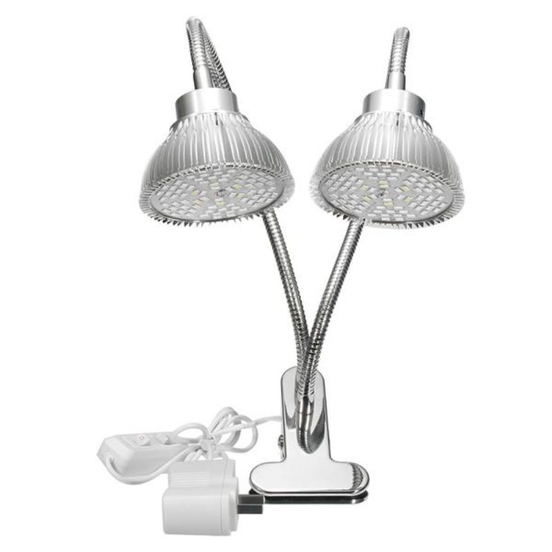 30w Flexibel Clip-on Hydroponics Plant Led Dual Grow Light Full Spectrum Flower Lamp