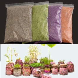 500 Ml Växtblommor Mikrolandskap Näring Jord Färgglad Krukväxtpapper Jordar Trädgårdsdekorationer