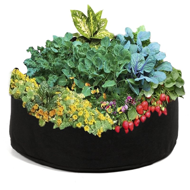 80x30cm Plantering Grow Bag Upphöjd Växtbädd Trädgård Blomsterplanterare Grönsakspåse