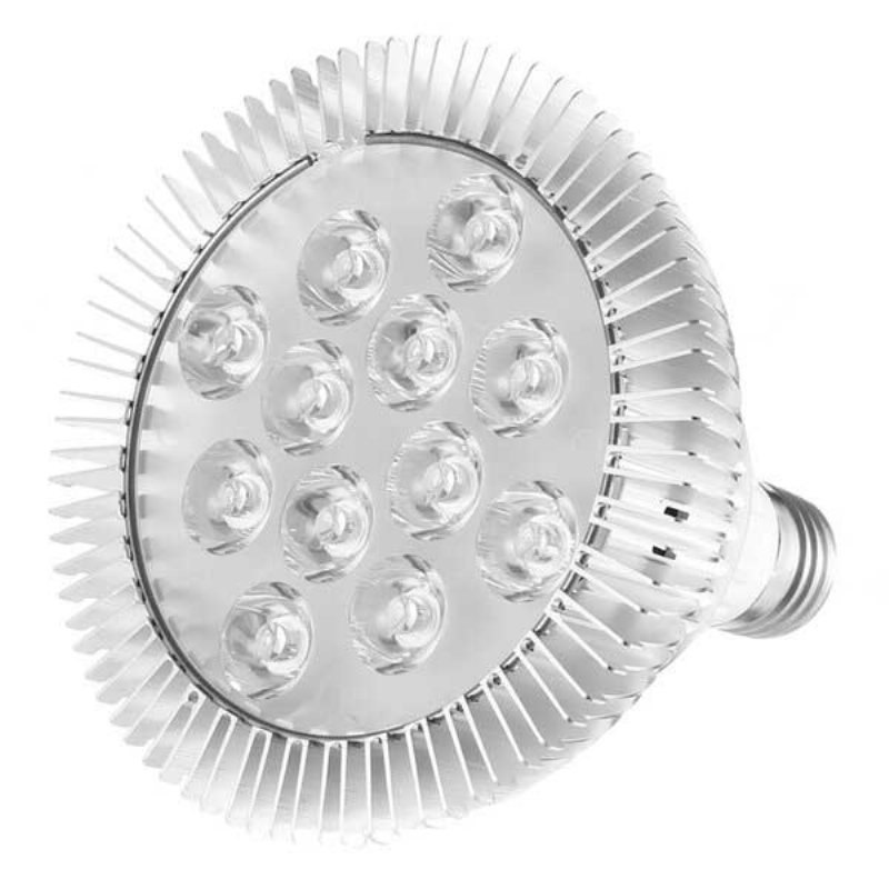 9w 12 Led E27 Röd Blå Grow Lamp For Hydroponics Blommor Växter Grönsaker