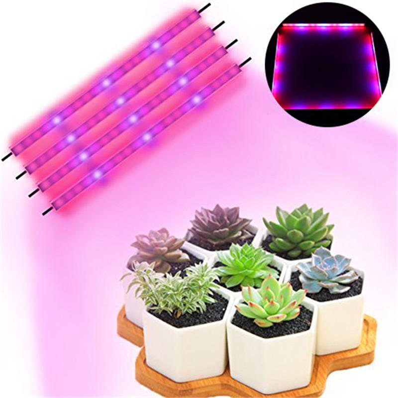 Ac100-240v 24w Röd:blå 4:1 Led Grow Rigid Strip Light Ip65 Plant Garden Växthus Blomsterlampa