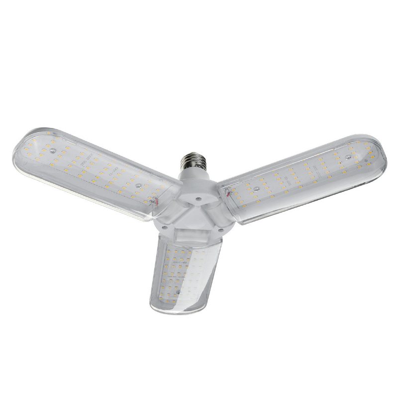 Ac110-265v E27 40w 2835 Trebladig Led Grow Light Full Spectrum Hydroponic Lampa Med Hängande Hållare För Växt