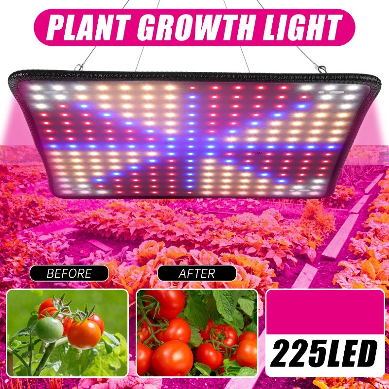 Ac85-265v Led Full Spectrum Plant Uv Grow Light Veg-lampa För Inomhus Hydroponisk Växt