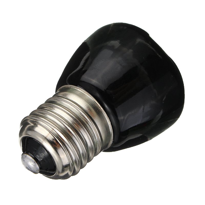 Diameter 45mm Svart Infraröd Keramisk Emitter Värmelampa Lampa För Reptil Husdjur Brooder Ac220v