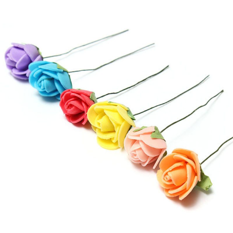 Diy Miniatyr Pretty Rose Ornaments Krukväxt Trädgårdsdekor