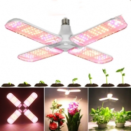 E27 2/3/4 Blad Full Spectrum Led Grow Glödlampa Vikbar Hydroponiska Inomhusväxter Växtlampa 85-265v