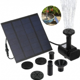 Gochange 1.8w 180l/h Borstlös Solpanelsfontän Vattenpump För Trädgårdspooldamm Akvariumfontän