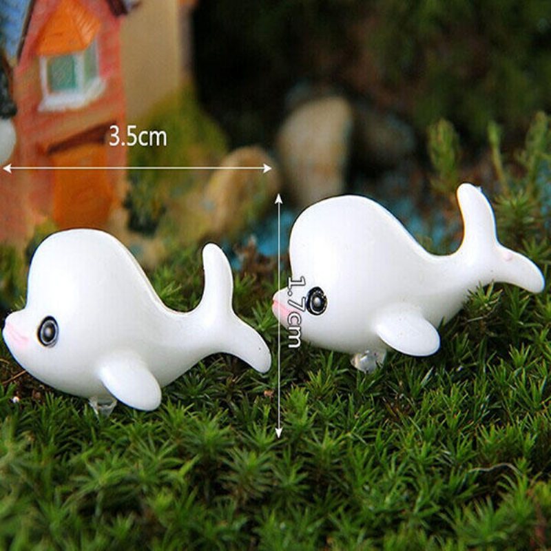 Gör-det-själv Miniatyr Lovely Delphin Ornaments Krukväxt Trädgårdsdekor