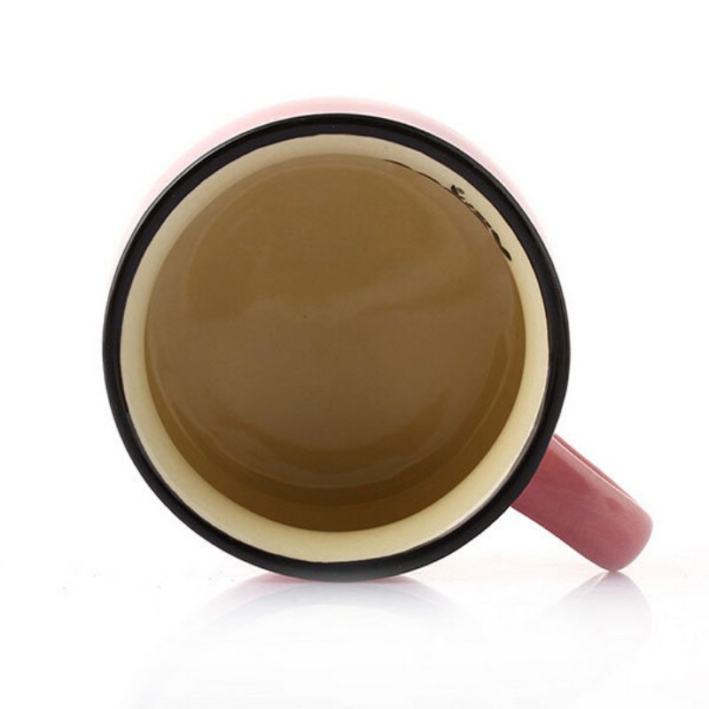 Keramik Diy Mini Kaffekopp Krukväxt Office Desktop Växtdekor
