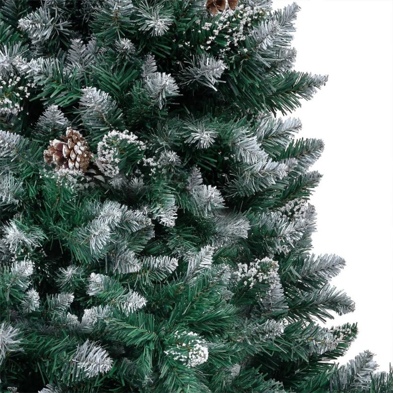 Konstgjord Julgran Xmas Tall Med 150 Lysdioder Enkel Montering Med Metallstativ Och 950 Tips Dekoration För Hemkontorfestsemester Utomhusdekoration Inomhus