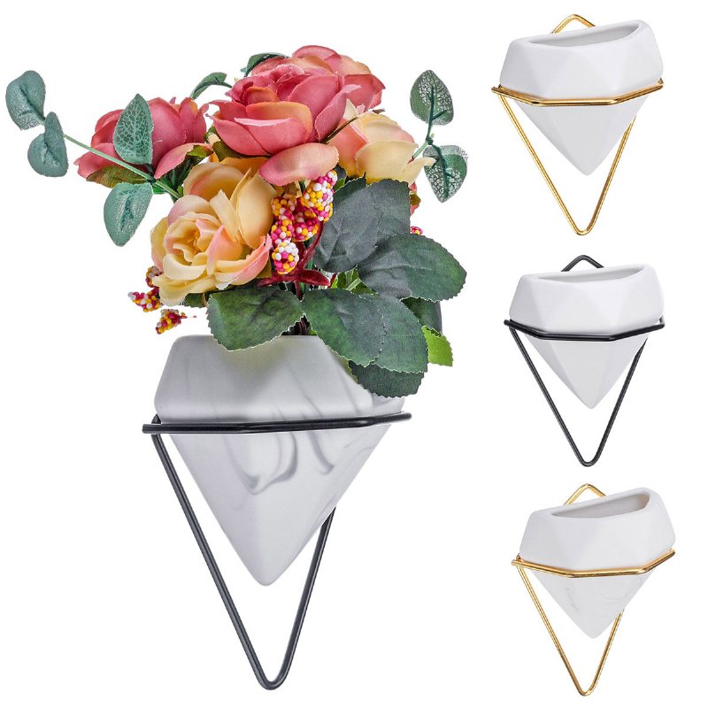 Marmormönster Väggmonterade Blomkrukor Kreativa Hängande Blomkruka