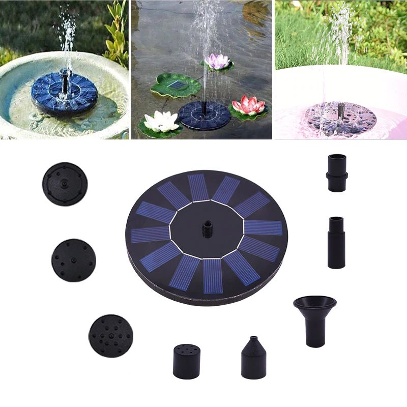 Mini Solar Water Fountain Pool Pond Vattenfall