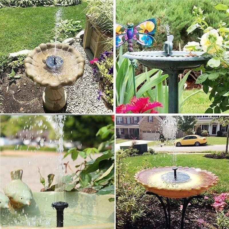 Mini Solar Water Fountain Pool Pond Vattenfall