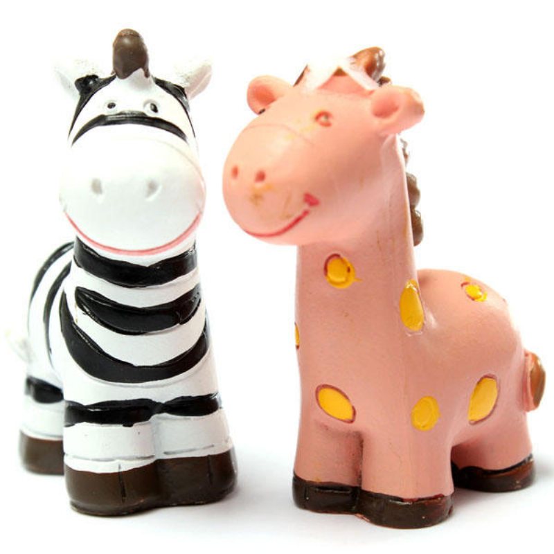 Mini Söt Zebra Micro Landskapsdekorationer Trädgård Diy Dekor