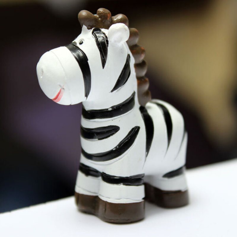 Mini Söt Zebra Micro Landskapsdekorationer Trädgård Diy Dekor