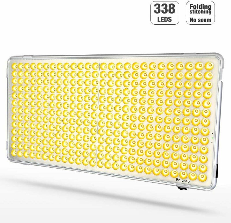 Relassy Full Tube Gult Ljus Vikbar Led Panel Plant Lampa