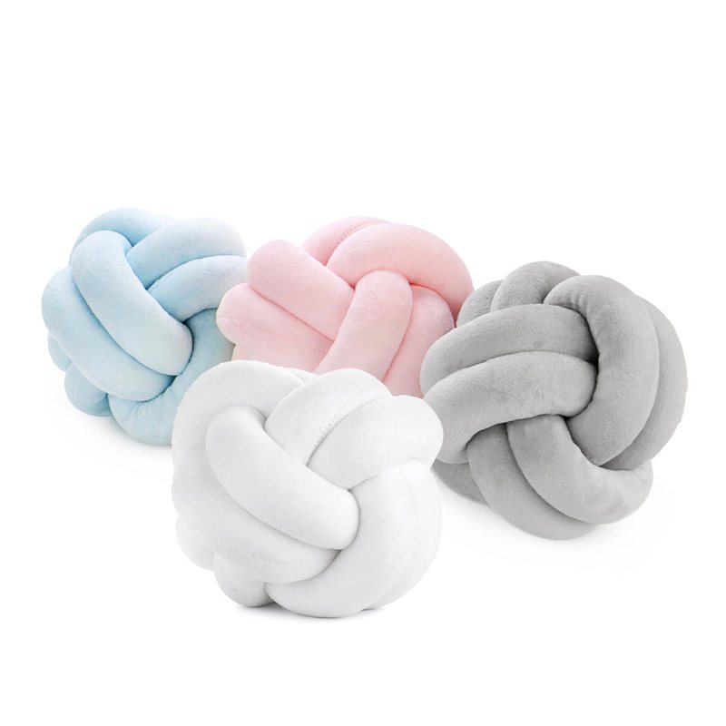 10'' 12'' Mjuk Knut Kudde Soffa Rund Ball Plysch Hem Bildekorationer