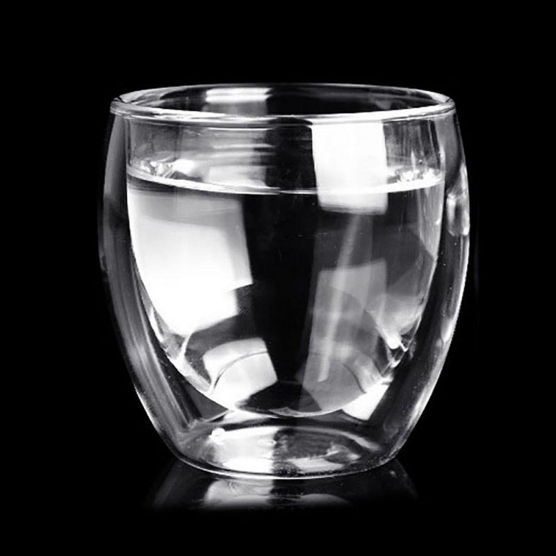 Espressokoppar Set 80ml 2.7oz Dubbelväggig Värmeisolerad