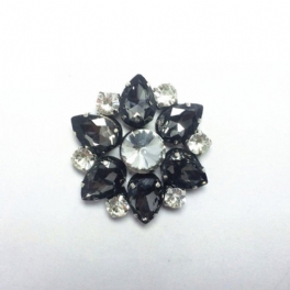 Flower Rhinestone Clip Skor Tillbehör För Kvinnor Högklackat Kristall Charmigt För Klänning Hatt Skodekorationer
