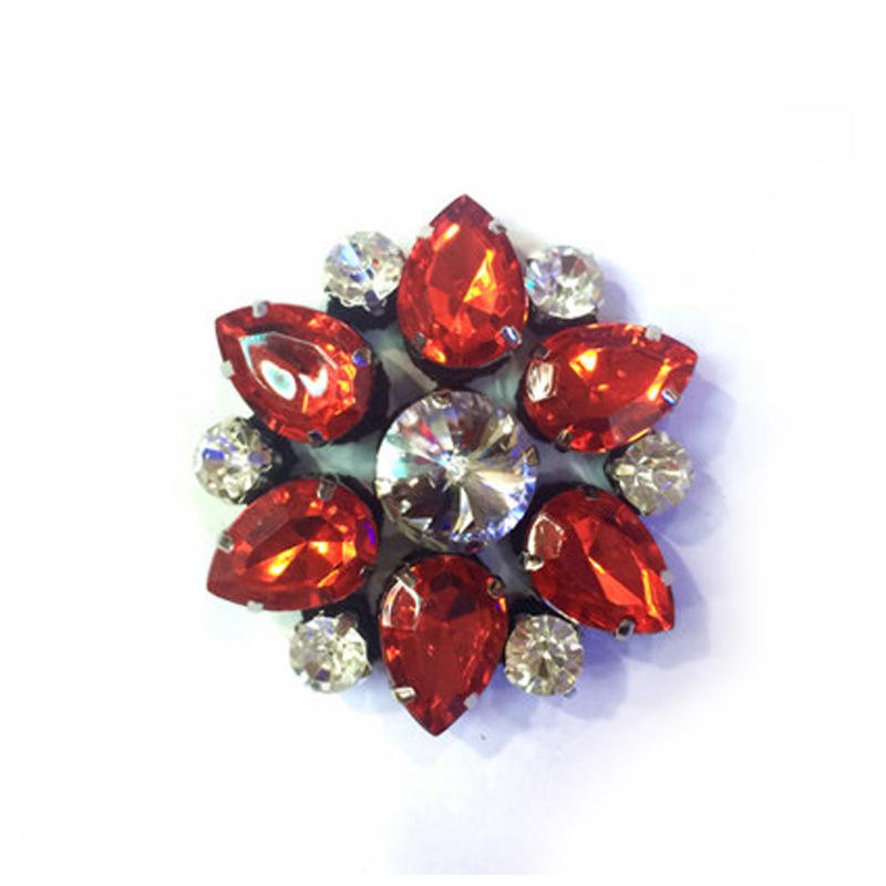 Flower Rhinestone Clip Skor Tillbehör För Kvinnor Högklackat Kristall Charmigt För Klänning Hatt Skodekorationer