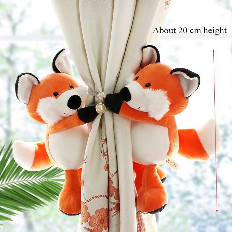 Gardinbandshållare 2st Jungle Forest Animals