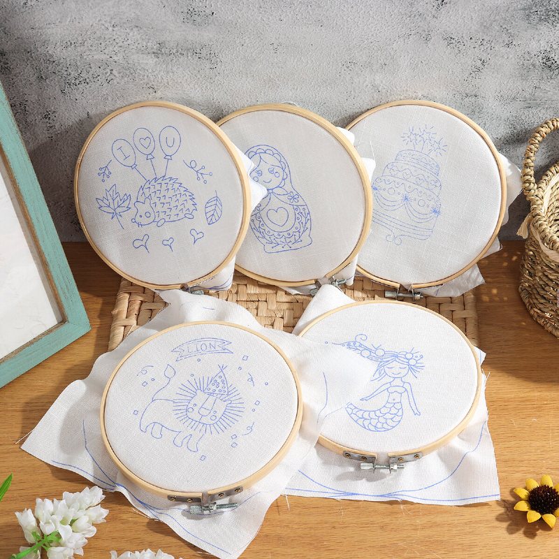 Handbroderi Diy Tygkonst Handgjorda Korsstygn Hängande Målning I Kinesisk Stil För Heminredning