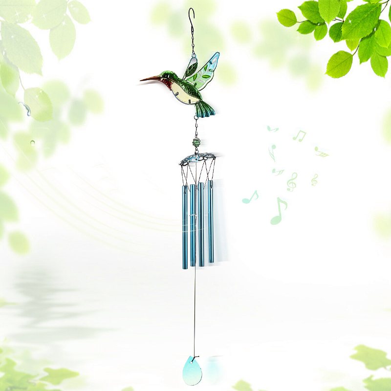 Hummingbird Dragonfly Wind Chimes Klockor Hängande Presenter Drömfångare Hemvägg Bildekoration