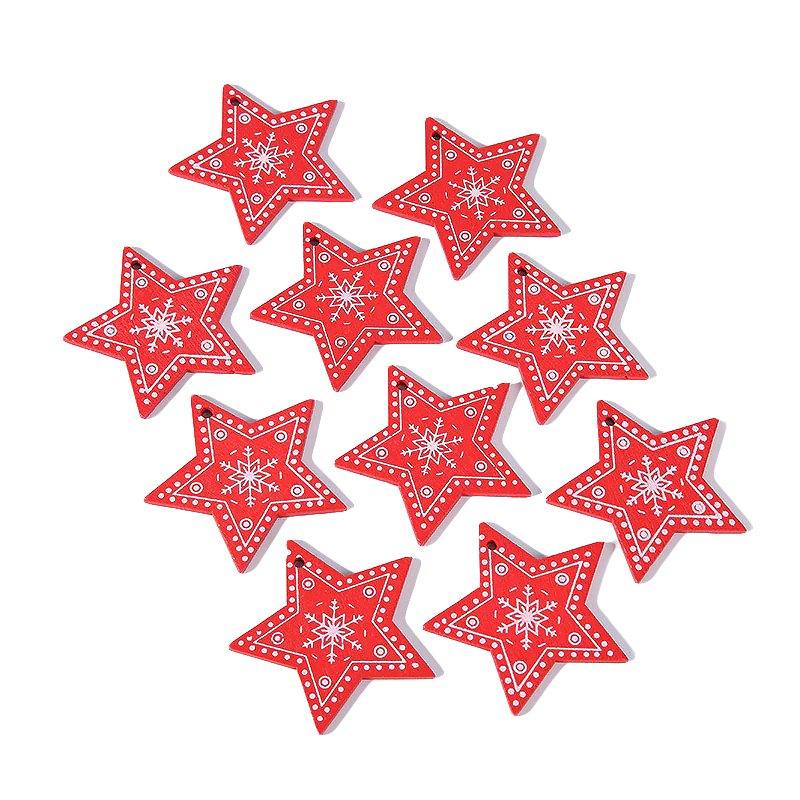 Julträhängande Träddekorationer Ornament 10 Stycken