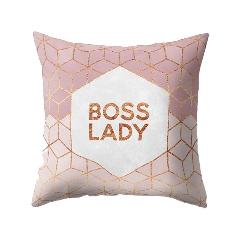 Kuddfodral Geometri Print Mysiga Snäckskal För Bäddsoffa