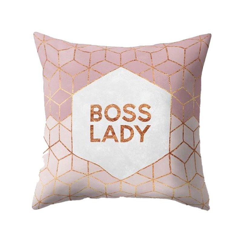 Kuddfodral Geometri Print Mysiga Snäckskal För Bäddsoffa