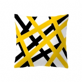 Kuddfodral Gulrandigt Geometriskt Kast