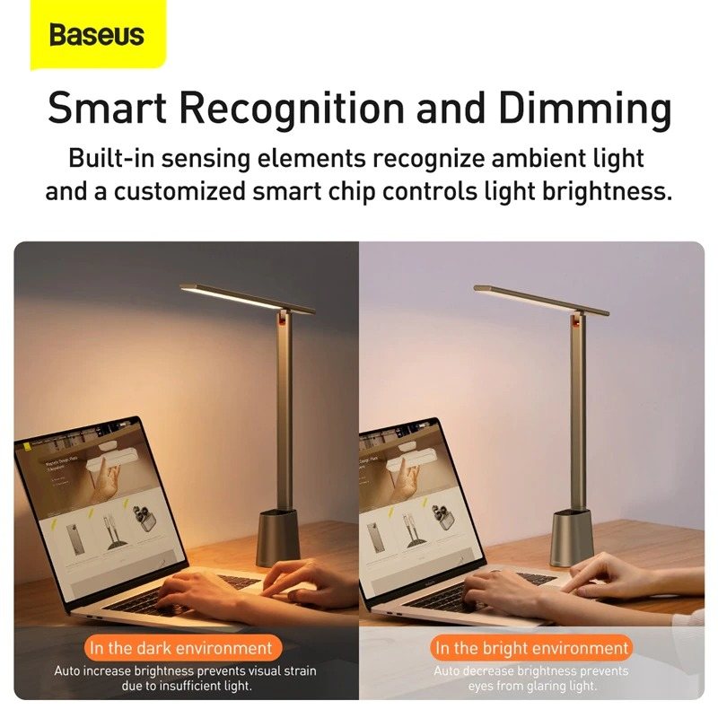 Led-lampa Bordsskrivbord Auto-dimming Eye-caring Smart Lamp