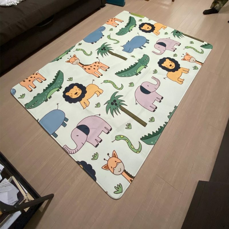 Matta Flanell Animal Puzzle Hög Kvalitet