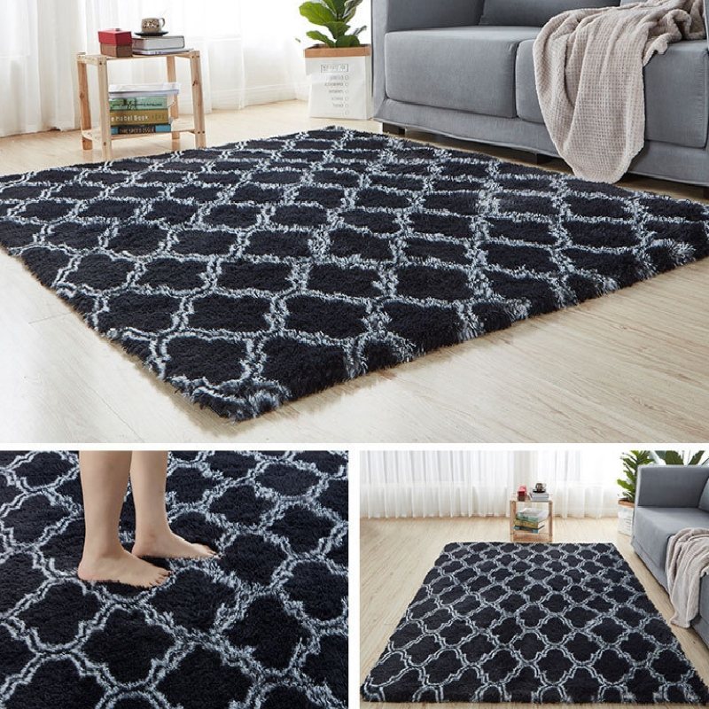 Matta Modern Fluffigt Långt Hår Lounge Lurvig Dekoration