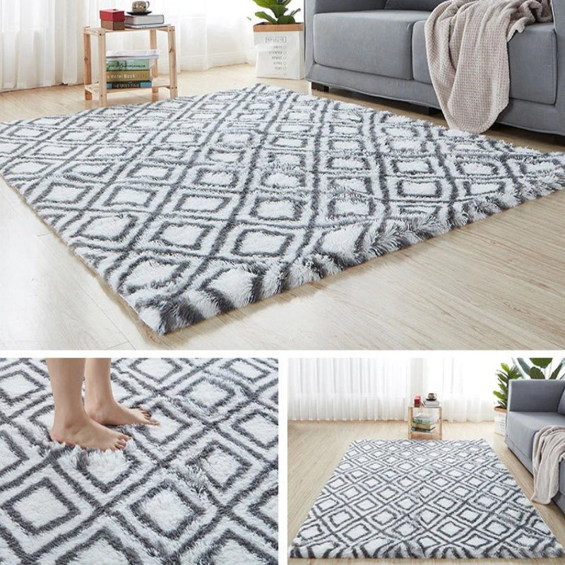 Matta Modern Fluffigt Långt Hår Lounge Lurvig Dekoration