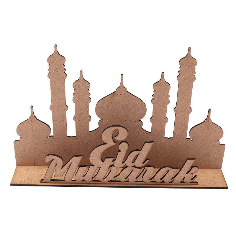 Mdf Eid Ramadan Mubarak Adventskalender Nedräkning Diy Stand Hemdekorationer