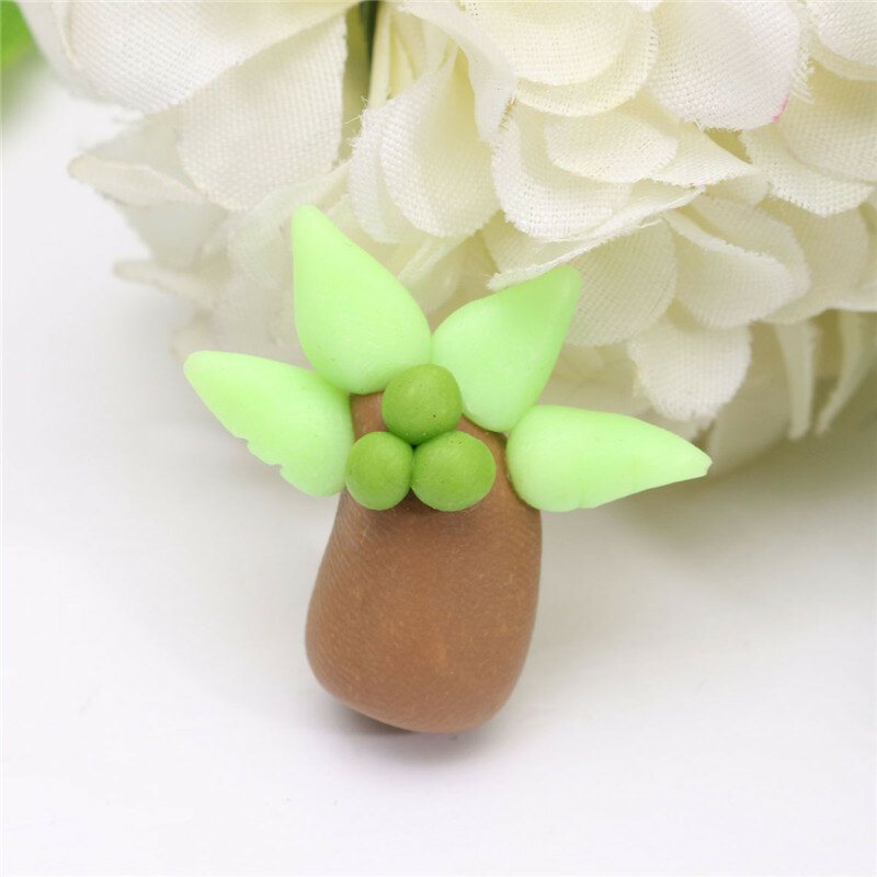 Mini Simulering Coconut Tree Moss Micro Landskap Deco Trädgård Kreativt Hantverk